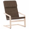 Chaise de relaxation Marron foncé Tissu 