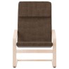 Chaise de relaxation Marron foncé Tissu 