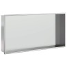 Niche de douche argenté brossé 62x32x9 cm acier inoxydable 