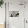 Niche de douche argenté brossé 62x32x9 cm acier inoxydable 