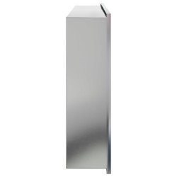 Niche de douche argenté brossé 62x32x9 cm acier inoxydable 
