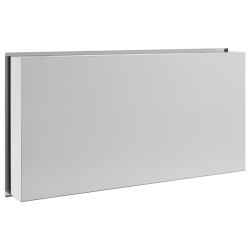 Niche de douche argenté brossé 62x32x9 cm acier inoxydable 