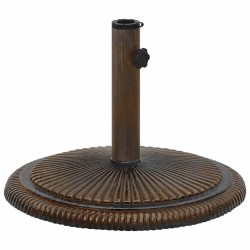 Socle de parasol Bronze 45x45x30 cm Fonte 