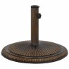 Socle de parasol Bronze 45x45x30 cm Fonte 