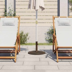 Socle de parasol Bronze 45x45x30 cm Fonte 