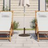 Socle de parasol Bronze 45x45x30 cm Fonte 