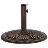 Socle de parasol Bronze 45x45x30 cm Fonte 