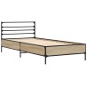 Cadre de lit sans matelas chêne sonoma 100x200 cm 