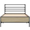 Cadre de lit sans matelas chêne sonoma 100x200 cm 