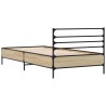 Cadre de lit sans matelas chêne sonoma 100x200 cm 