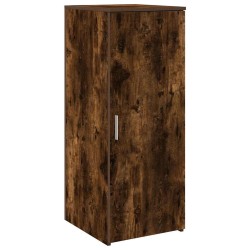 Armoire de rangement chêne fumé 40x45x103,5cm bois d'ingénierie 