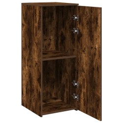 Armoire de rangement chêne fumé 40x45x103,5cm bois d'ingénierie 