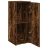 Armoire de rangement chêne fumé 40x45x103,5cm bois d'ingénierie 