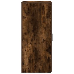 Armoire de rangement chêne fumé 40x45x103,5cm bois d'ingénierie 