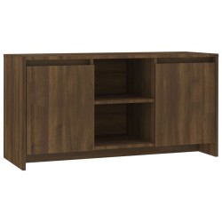Meuble TV Chêne marron 102x37,5x52,5 cm Bois d'ingénierie 