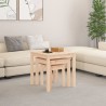 Tables gigognes 3 pcs Bois de pin massif 