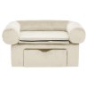 Canapé pour chien avec tiroir Crème 75x50x38 cm Peluche 