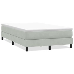 Sommier à lattes de lit sans matelas gris clair 120x220cm 