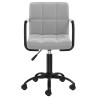 Chaise pivotante de salle à manger Gris clair Velours 