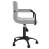Chaise pivotante de salle à manger Gris clair Velours 