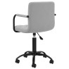 Chaise pivotante de salle à manger Gris clair Velours 