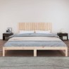 Tête de lit murale 204x3x60 cm Bois massif de pin 