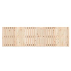 Tête de lit murale 204x3x60 cm Bois massif de pin 