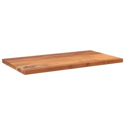 Dessus de table 100x50x3,8cm rectangulaire bois massif d'acacia 