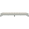 Cadre de lit sans matelas gris clair 120x220 cm velours 