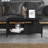 Table basse Noir 90x49x45 cm Bois d'ingénierie 