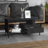 Table basse Noir 90x49x45 cm Bois d'ingénierie 