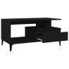 Table basse Noir 90x49x45 cm Bois d'ingénierie 