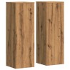 Supports pour plantes 2 pcs chêne artisanal bois d'ingénierie 