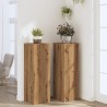 Supports pour plantes 2 pcs chêne artisanal bois d'ingénierie 