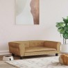 Lit pour chien marron 95x55x30 cm velours 
