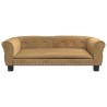 Lit pour chien marron 95x55x30 cm velours 