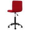 Chaises à manger pivotantes lot de 2 rouge bordeaux velours 