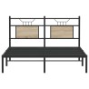 Cadre de lit sans matelas chêne sonoma 137x190 cm 