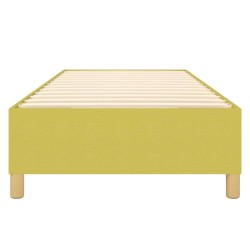 Cadre de lit sans matelas vert 90x200 cm tissu 