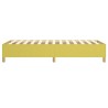Cadre de lit sans matelas vert 90x200 cm tissu 