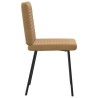 Chaises à manger lot de 2 Marron Velours 