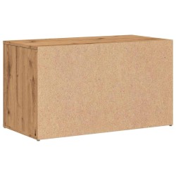 Banc d'entrée 80x40x45 cm chêne artisanal bois d'ingénierie 