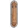 Porte-manteaux muraux et 4 crochets 2 pcs bois massif d'acacia 