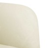 Fauteuil avec accoudoirs crème 54 cm velours 