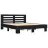 Cadre de lit sans matelas noir 160x200 cm 