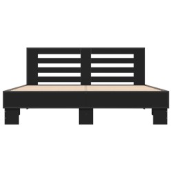 Cadre de lit sans matelas noir 160x200 cm 