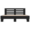Cadre de lit sans matelas noir 160x200 cm 