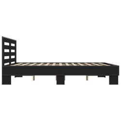 Cadre de lit sans matelas noir 160x200 cm 