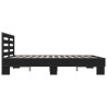 Cadre de lit sans matelas noir 160x200 cm 