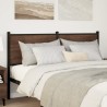 Tête de lit chêne marron 135 cm bois d'ingénierie et acier 